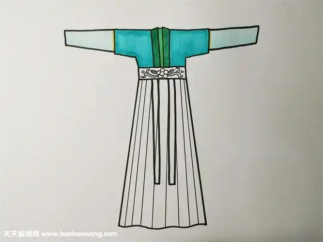 古装简笔画步骤图解