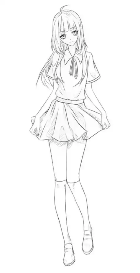 二次元简笔画女生 二次元简笔画女生古风