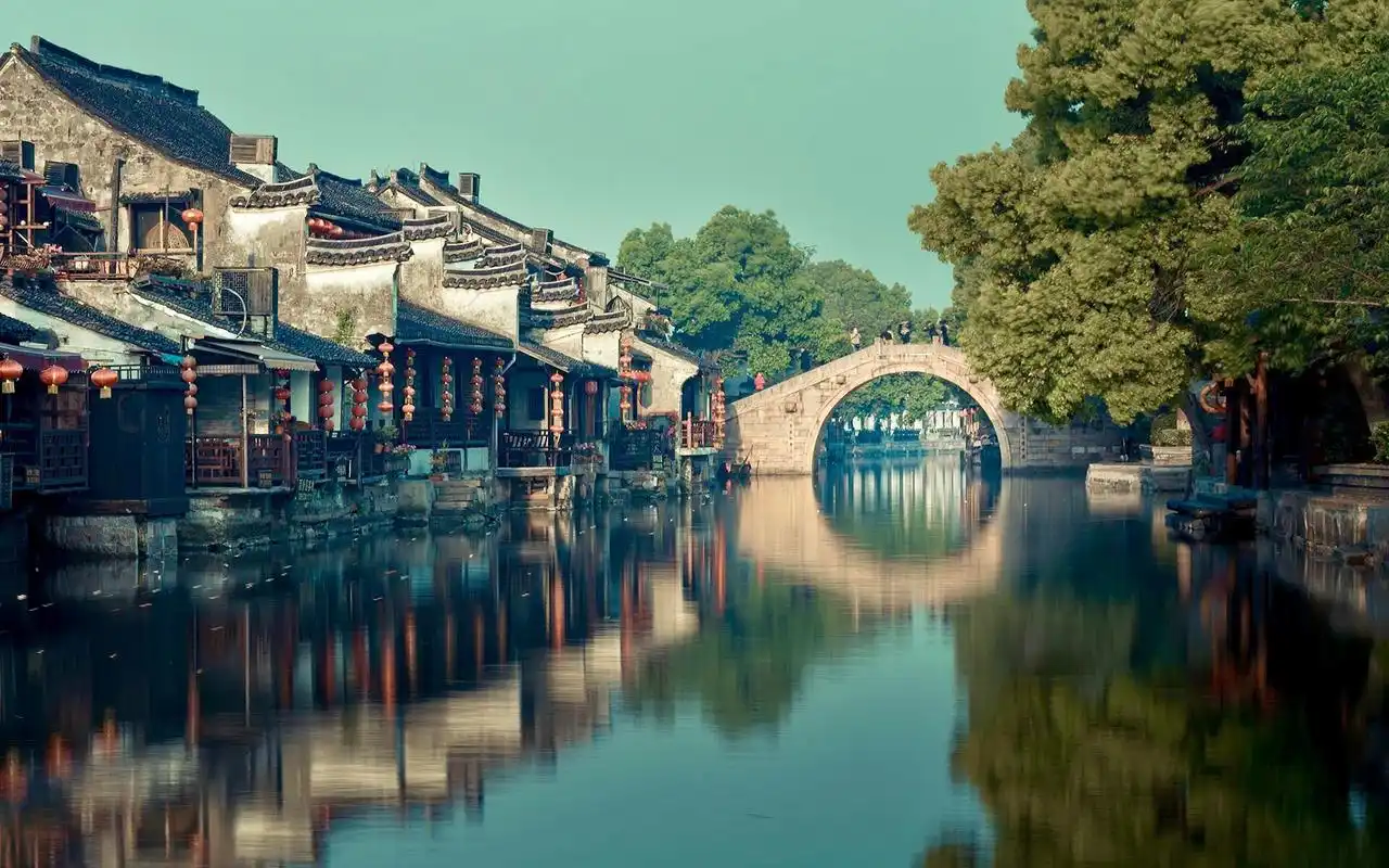 朦胧江南水乡唯美高清桌面壁纸-风景壁纸-手机壁纸下载-美桌网