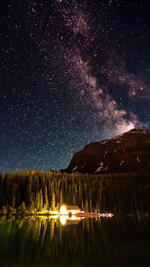 唯美星空夜景图片手机壁纸