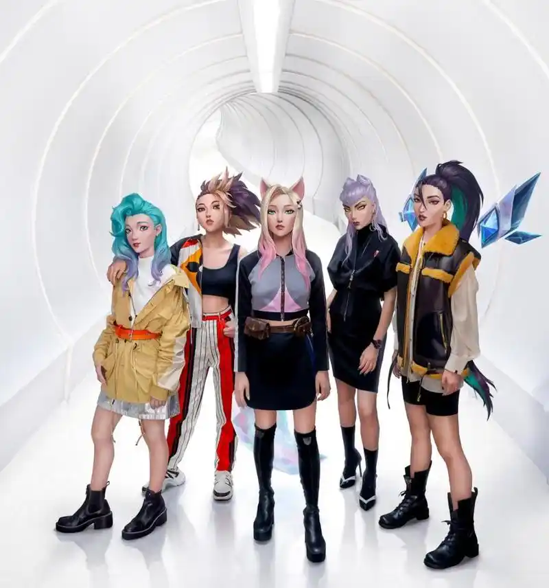 拳头早期大有将k/da制作成虚拟女团的节奏,萨勒芬妮和阿狸都是重要