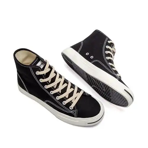 省5元feiyue飞跃高帮春季简约帆布鞋