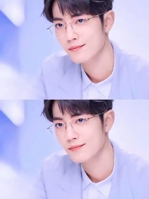 而不戴眼镜的则更多些灵动娇俏,一人千面,是肖战呐～#向全世界安利肖