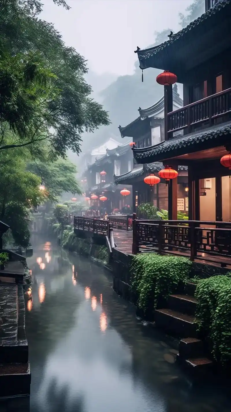 烟雨江南,浪漫古镇,小巷通幽,春色烂漫.江南总让人想起一种婉 - 抖音