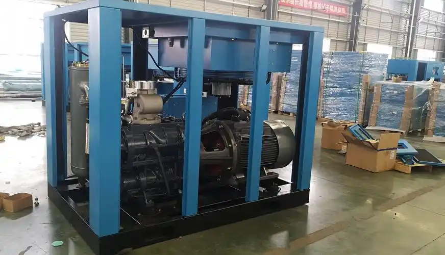 螺杆空压机双级压缩主机双极压缩主机介绍永磁变频双极螺杆空压机技术