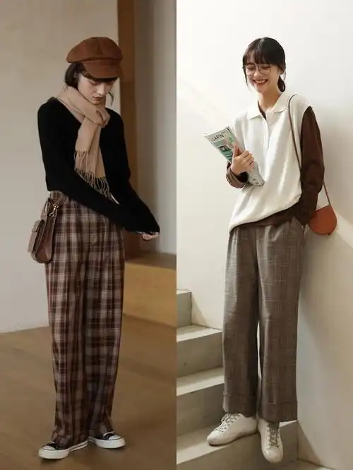 春天穿格子裤,该怎么搭配上衣?这3条实用的"穿搭技巧"送你