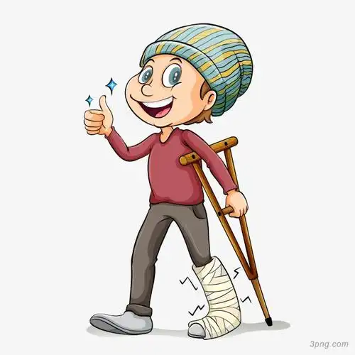 卡通病人矢量图下载