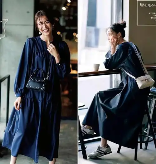 戒不了的"藏蓝色",春季这样搭配,气质胜过所有表面的美!