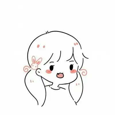 简笔画图片大全可爱女孩 简单干净超萌简笔画小女孩图片_女生头像_美