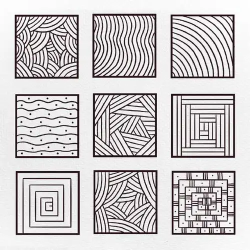 排线练习刚开始画画如果总是控制不好线条可多做几组这样的方格子排线