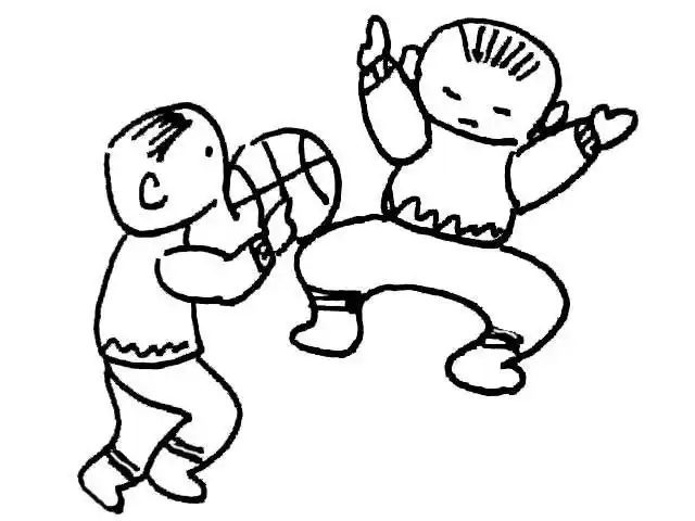 打篮球人物简笔画运动人物