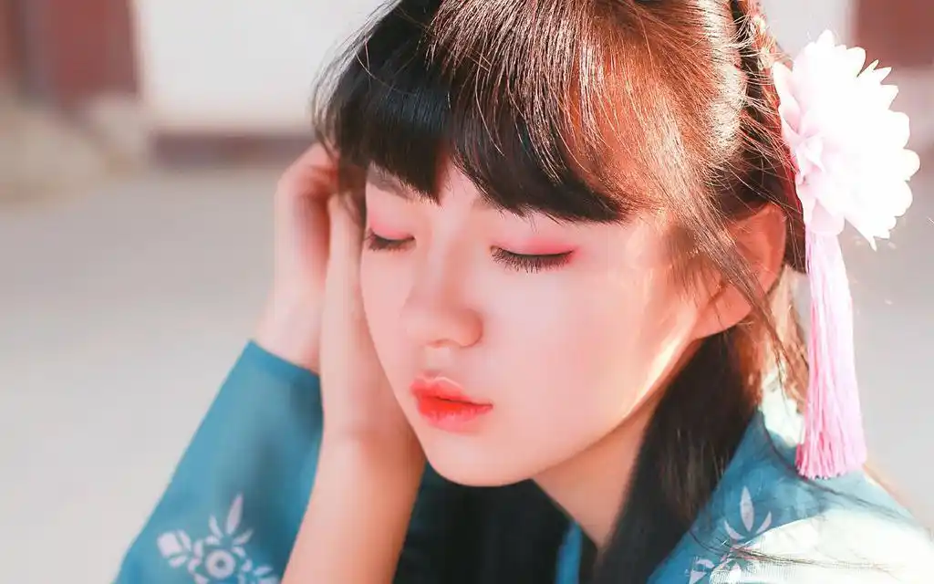 可爱汉服美女古风写真,高清图片,电脑桌面-壁纸族