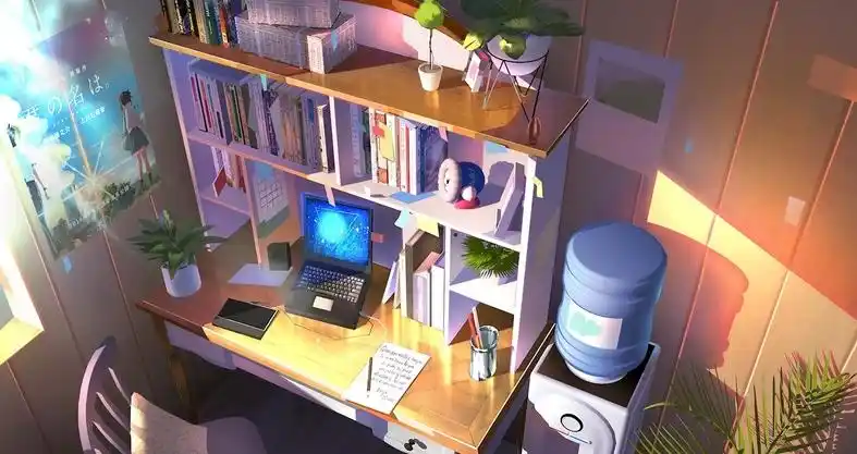 2k唯美二次元宅男 宅女卧室 书房超高清壁纸 - 日本动漫 - h128壁纸