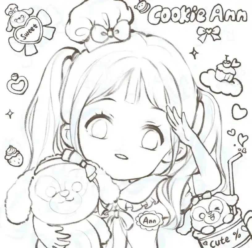 饼饼可琦安#绘画 #绘画过程 #q版 #迪斯尼 - 抖音