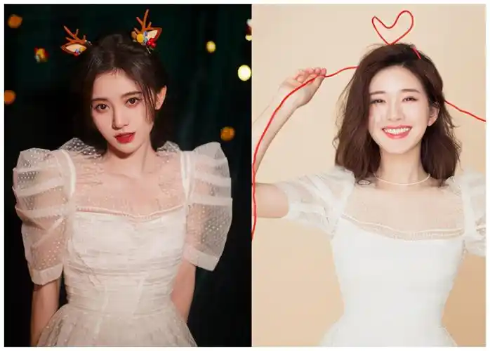 当女星集体撞衫,鞠婧祎赵露思都是美少女,看到赵丽颖,差距挺大