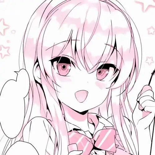 招桃花温柔粉色动漫可爱女生头像144