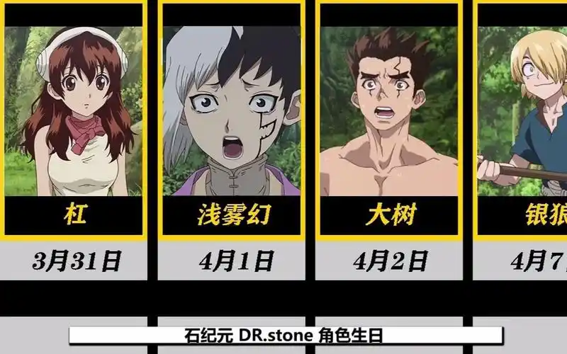 有跟你一样的吗?【石纪元】人物 生日公开