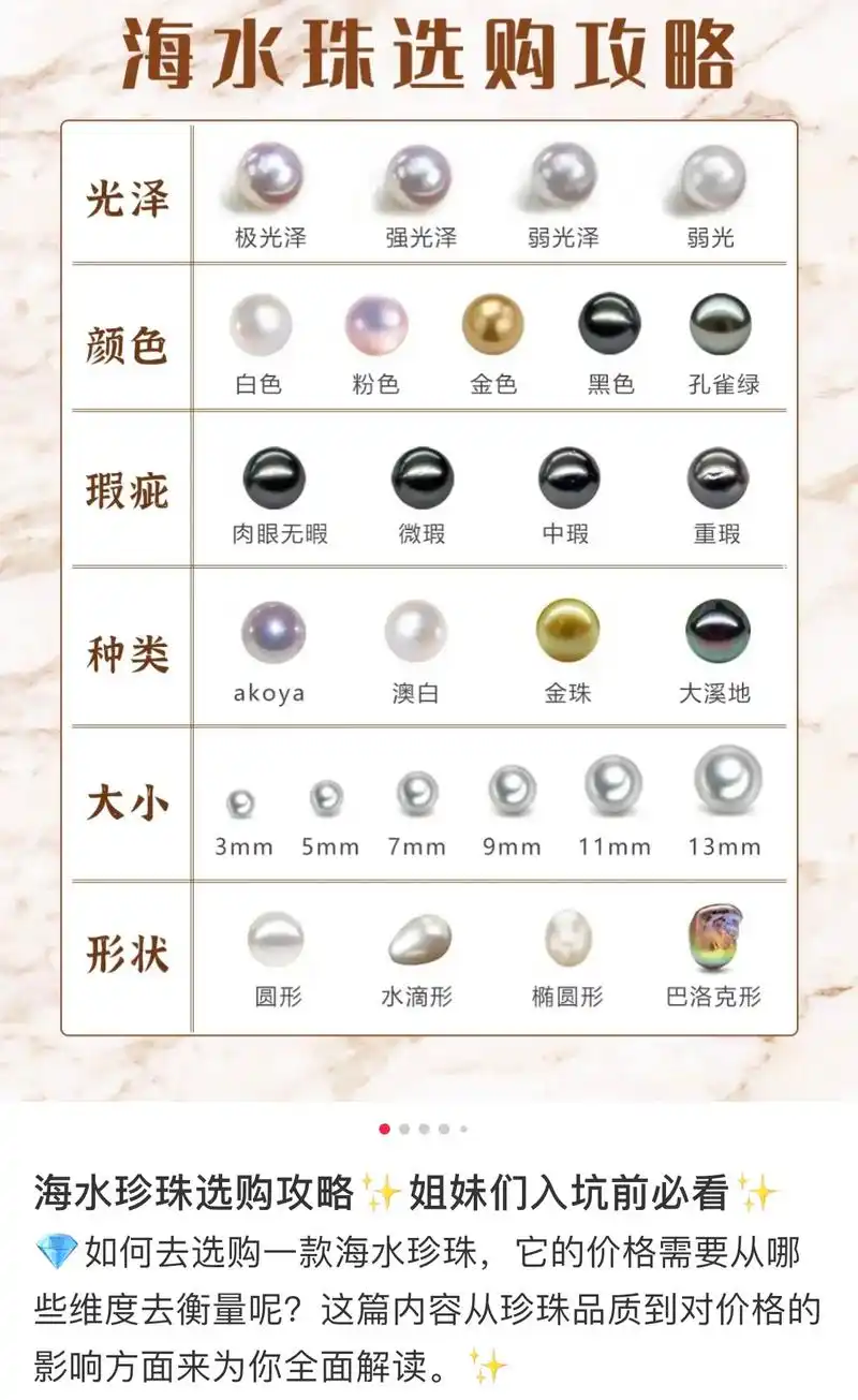 如何挑选海水珍珠,该从哪些维度衡量它的价值?