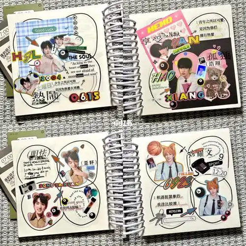 可可set77文字set)本子:papermore (三餐四季大线圈手帐本)#拼贴