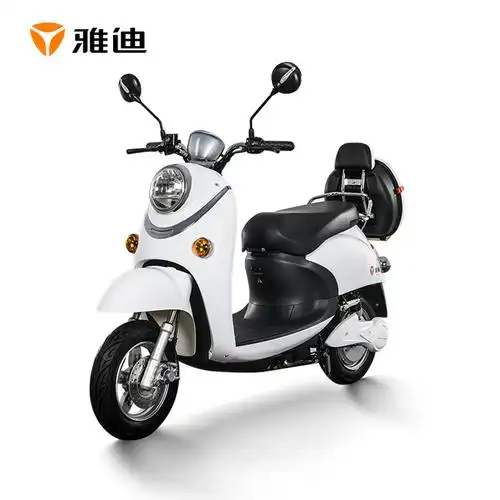 雅迪电动车电瓶车成人男女代步车电动轻便摩托车电动车米彩 60v 白色
