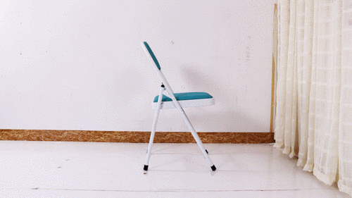 靠背金属折叠椅 简易电脑椅 会议椅 休闲时尚办公椅子折椅美发椅