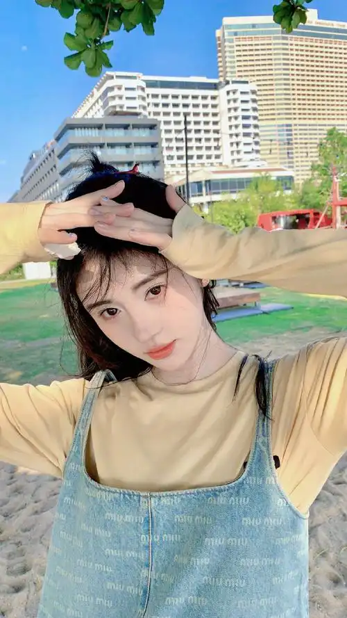 鞠婧祎海边plog#适合童工宝宝的手机壁纸