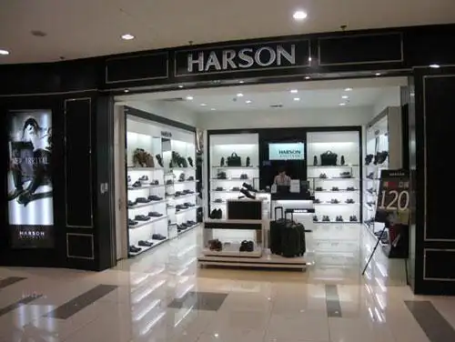 哈森男鞋店铺展示