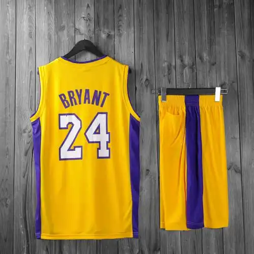 2021夏季新款湖人队24号科比篮球服球星号码运动服篮球比赛球衣