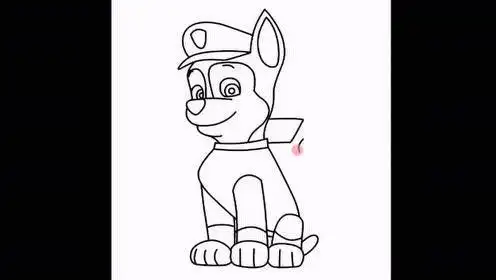 汪汪队阿奇简笔画汪汪队阿奇简笔画步骤