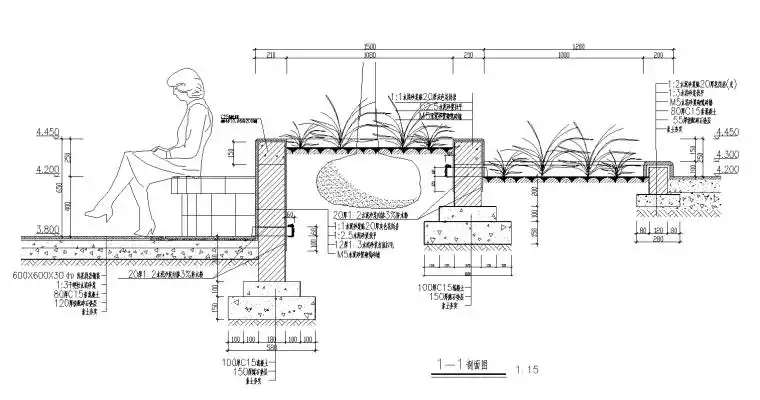 90套园凳树池cad施工图(61-92)-园林景观节点详图-筑龙园林景观论坛
