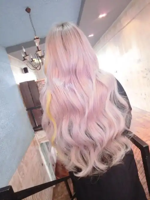 背影杀手 挑染 渐变 接发 长发 卷发 美发 发型 美图 长发及腰发型