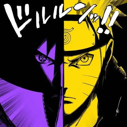 下面就是鸣人和佐助的独立头像