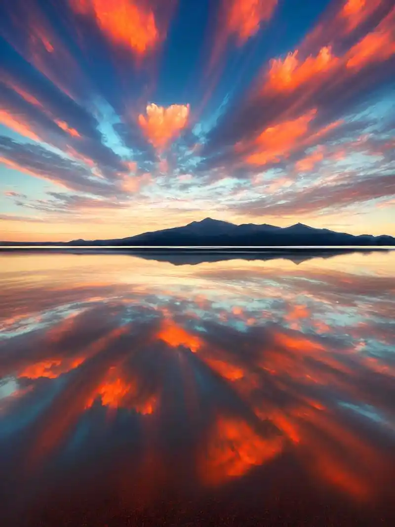 天空之境.置身于天边,漫步于群山之间,最美不过天边的彩云和倒 - 抖音