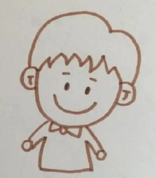 男生简笔画图片大全可爱图片大全集(男生头像简单干净的简笔画)简笔画