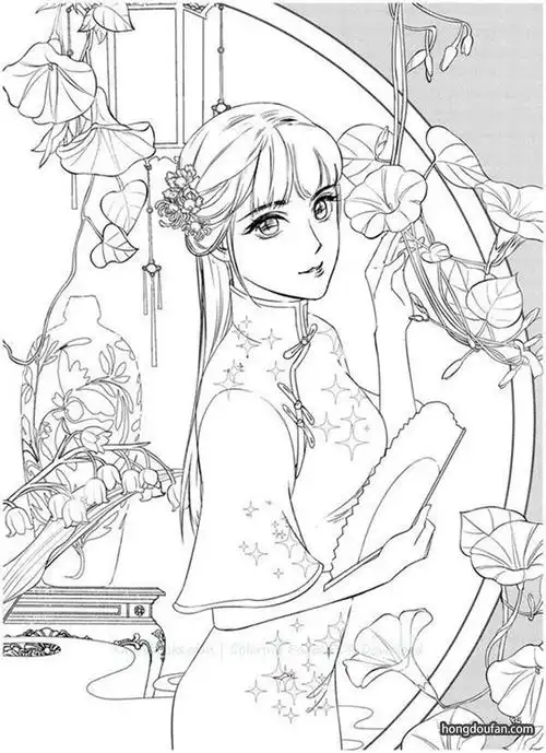 图色,填色,填色图片,填色游戏,妈妈,妹妹,姐姐,姐姐简笔画,小仙女,小