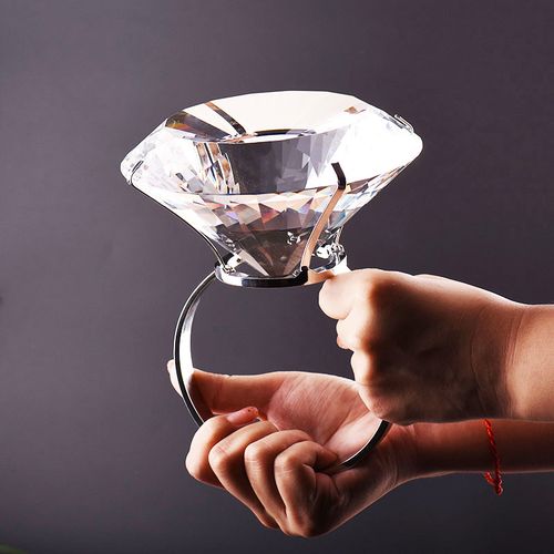 水晶超大钻戒钻石戒指150mm婚庆布景年会表演戒指