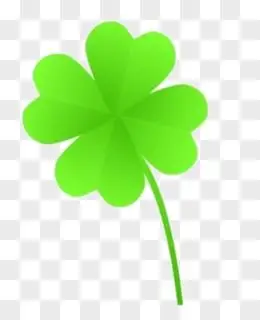 四叶草png精致矢量手绘幸运四叶草mbe风格元素pngpsd四叶草矢量图png