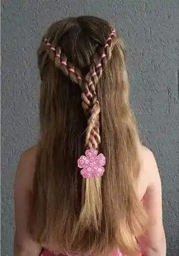 简单的少儿公主头编发图片 好看公主范十足(3)