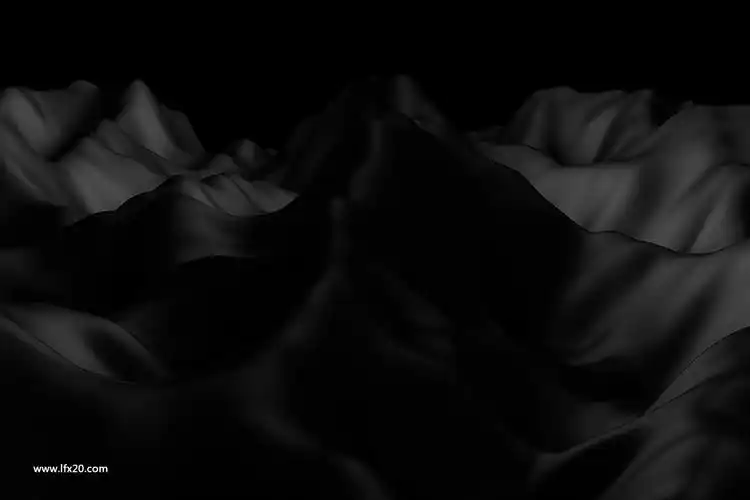 时尚高端优雅的黑色丝绸质感波浪地理等高线背景底纹纹理集合