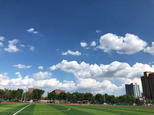 实中校园,蓝天白云,红瓦绿荫,再加上认真的孩子们构成一幅最美的风景!