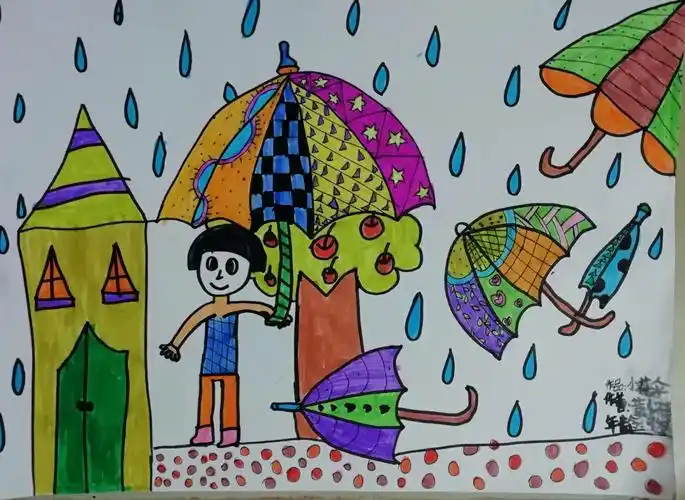 温馨美术兴趣班 2019年春季第二课《小花伞》