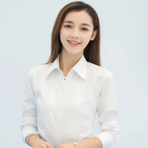 白衬衣长袖衬衫职业衬衫定制logo纯色男女同款证件照衬衫寸衫工装