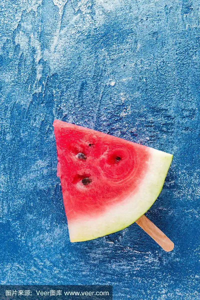 蓝色,西瓜,垂直画幅,水,水果