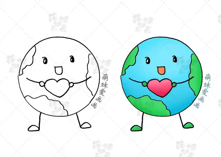 海报简笔画(含文字内容的2023世界地球日手抄报及主题画合集,简单又