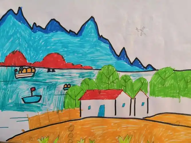 二二班风景画尝试