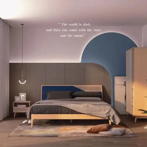 卧室搭配简约风适合年轻人的风格