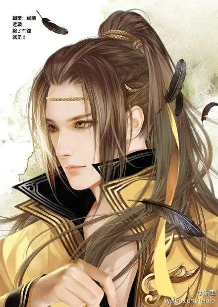 古装妖孽帅哥古风美男子古代公子动漫美少年二次元同人精美插画漫画