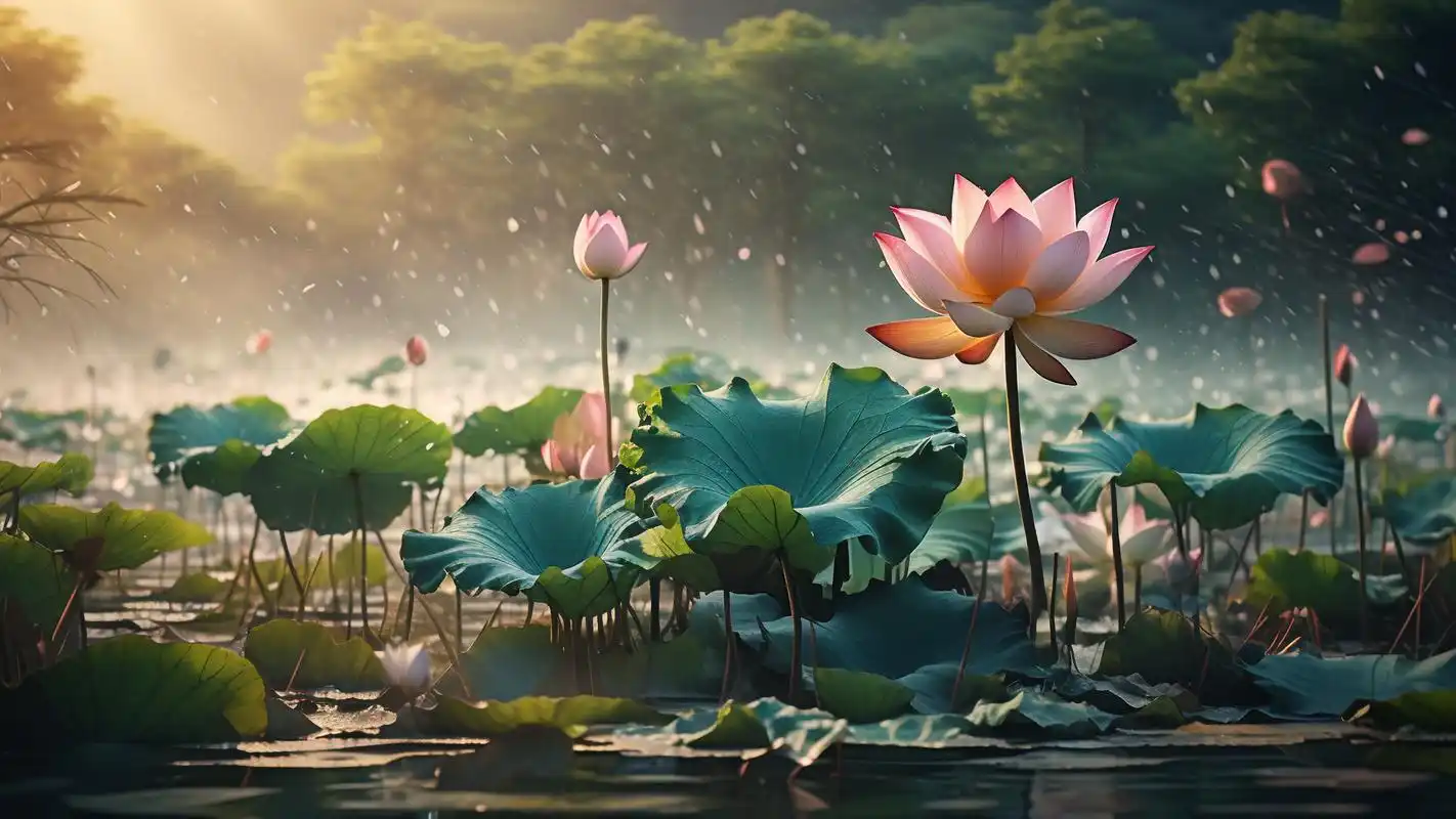 94绝美中国风荷花壁纸精选94 夏日炎炎,怎能少了荷花的点缀?