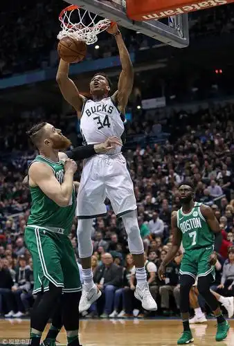 组图:凯尔特人战雄鹿 字母哥暴扣塔图姆三分出手