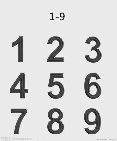 阿拉伯数字1到10的写法阿拉伯数字1到10的写法行书